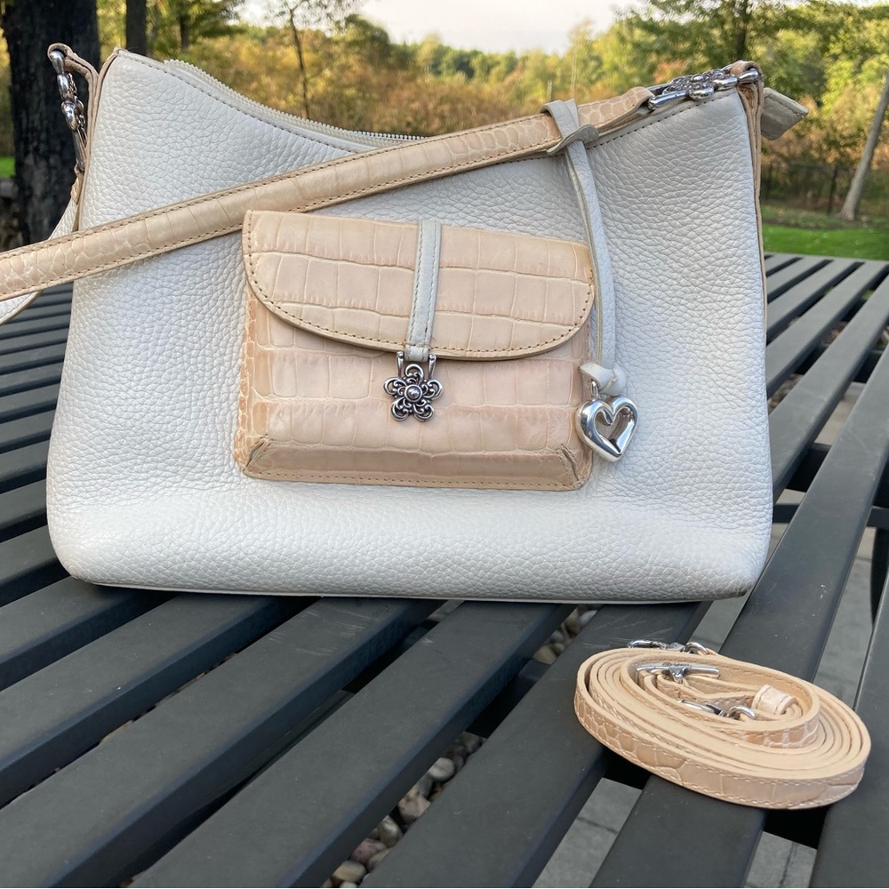 Brighton bag, ecru and sand. Like new. - Picture 2 of 10